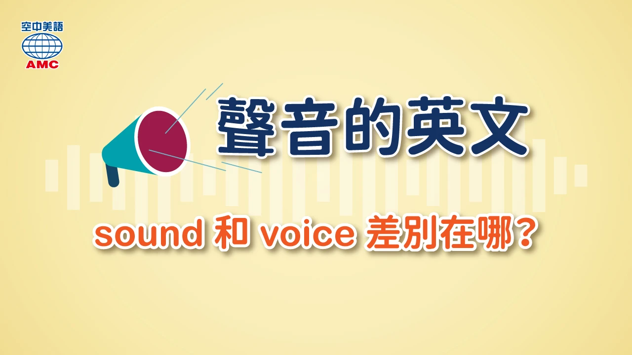 sound 和voice的差別