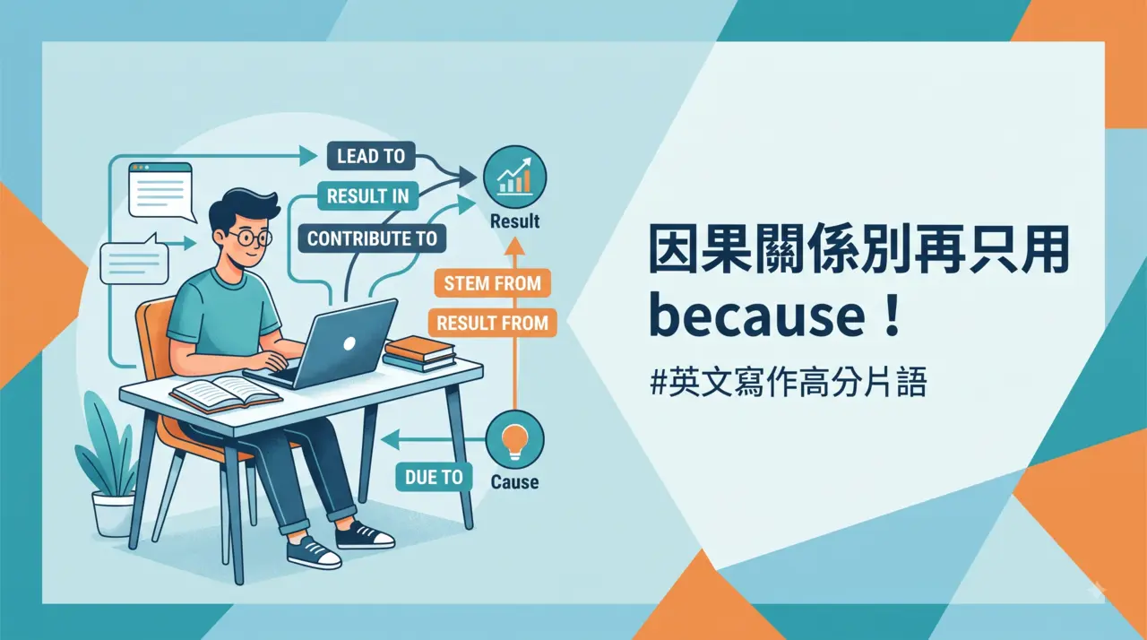 「因為……所以……」你該不會只會用 because 或 so？