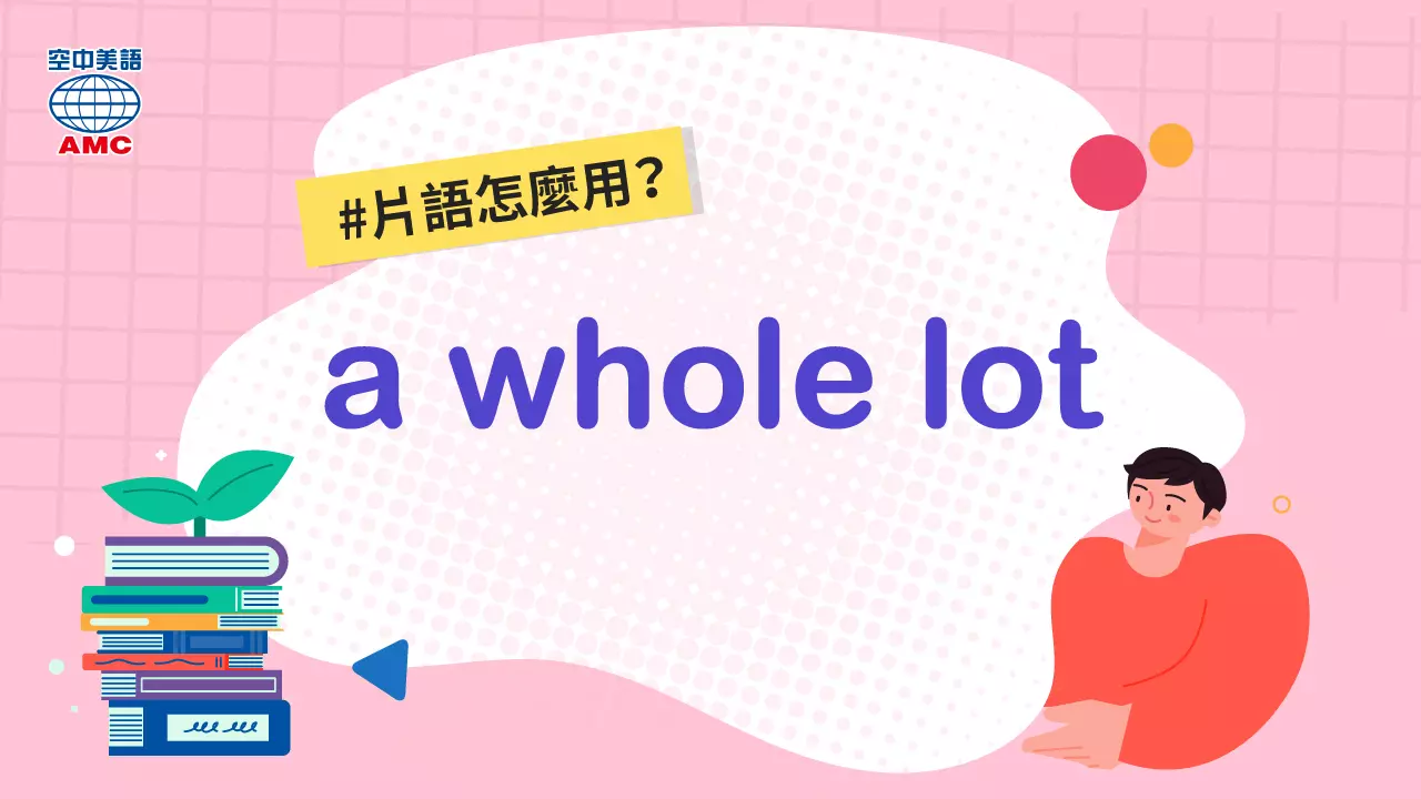 英文片語：a whole lot　非常