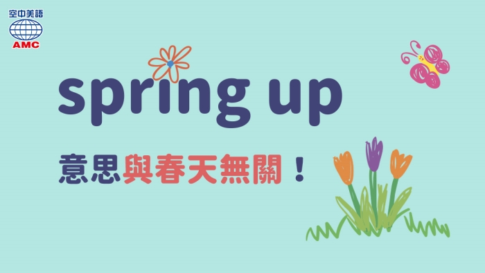 spring up突然出現_湧現